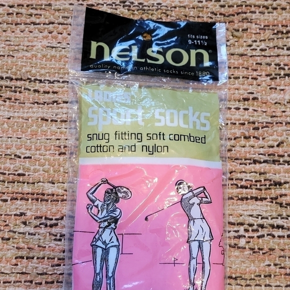 VINTAGE Pom-Pom Sport Socks New Old Stock | 9-11 - Picture 3 of 7